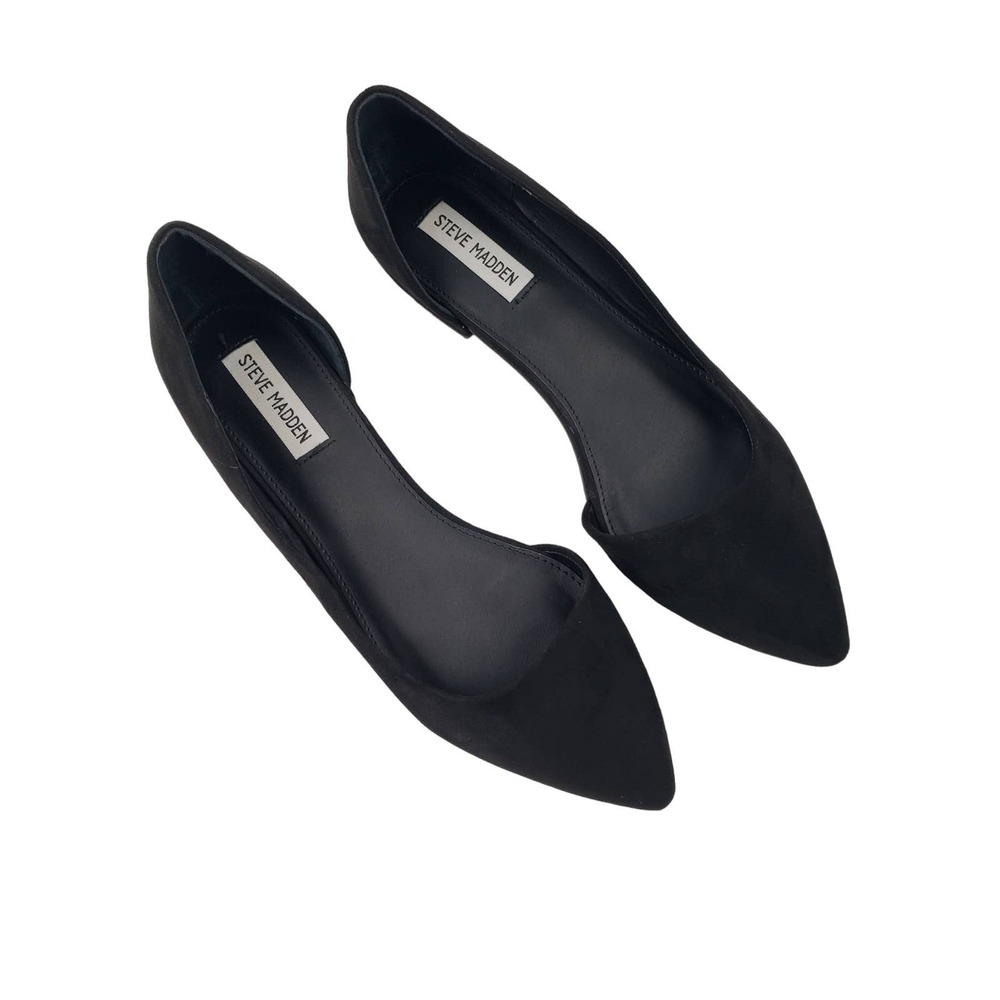 Steve Madden Ester Womens Black Slip-on Ballerina/Flats Minimalist Shoes Size 10